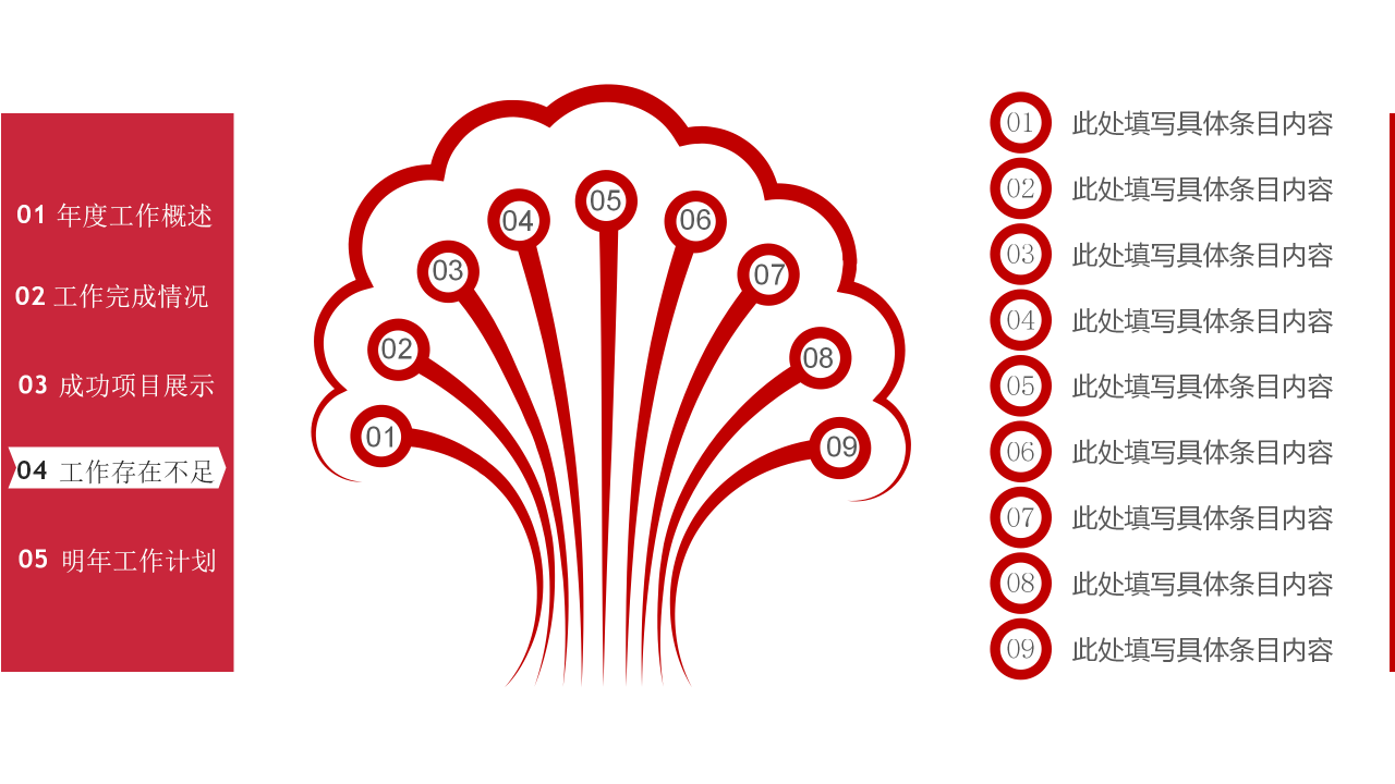 精美简洁工作总结新年计划ppt模板