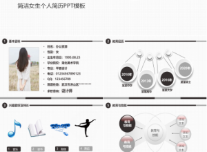 深棕色女性竞聘ppt模板下载推荐