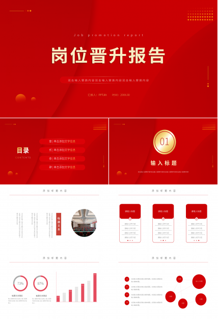 岗位晋升报告PPT