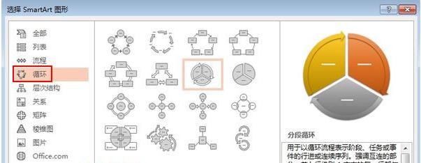 在PPT2013中怎样制作转盘图形文字