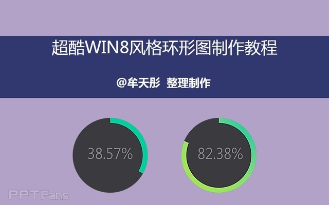 PPT制作技巧&nbsp;（111）：超酷WIN8风格环形图制作