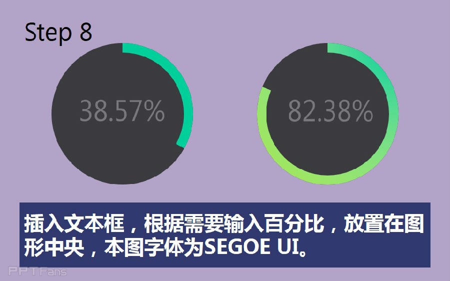 三分钟教程(111):超酷WIN8风格环形图制作