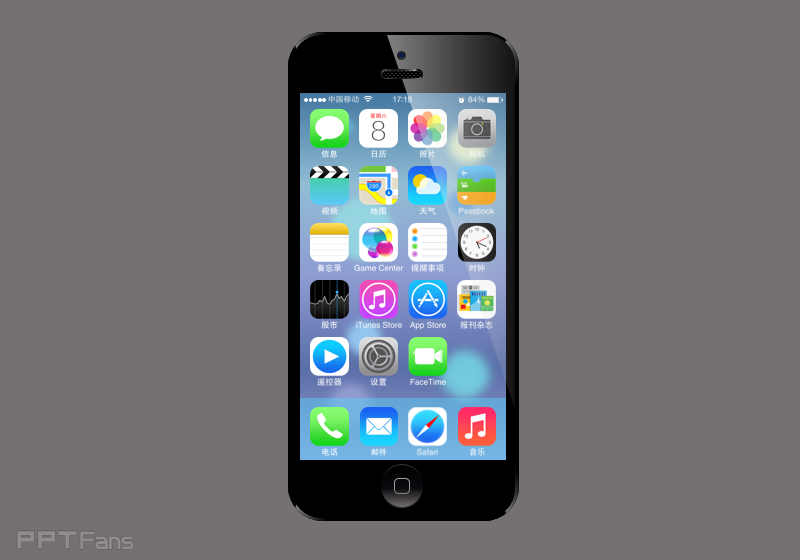 用PPT临募苹果ipnone ios界面