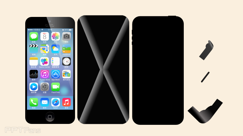 用PPT临募苹果ipnone ios界面
