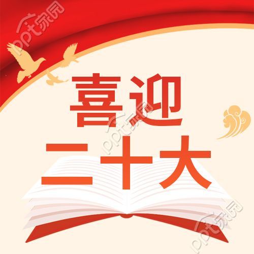 红色党政喜迎二十大微信公众号次图