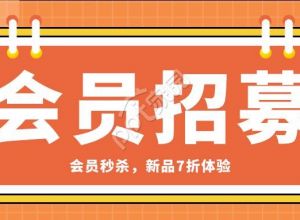 会员招募秒杀活动促销活动钱包标签封面图下载推荐