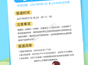 开学通知手机海报下载推荐