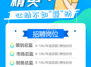 诚聘精英主题手机海报下载推荐