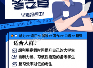 英语培训班冬令营报名的手机海报下载推荐
