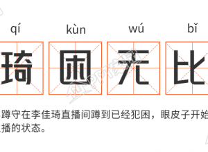 琦困无比电商网络热词释义首图下载推荐