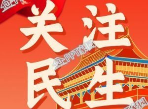 红色简约聚焦两会关注民生党政公众号次图下载推荐