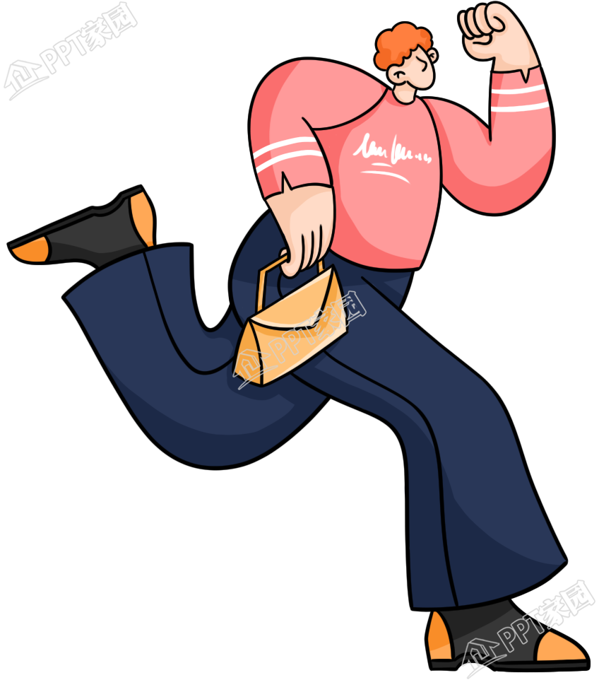 卡通手绘招聘插画人物