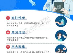 蓝色简约预防新冠病毒社区疫情防控知识宣传海报下载推荐