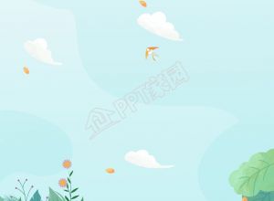 手绘清新春游主题田野田园风筝背景图素材下载推荐