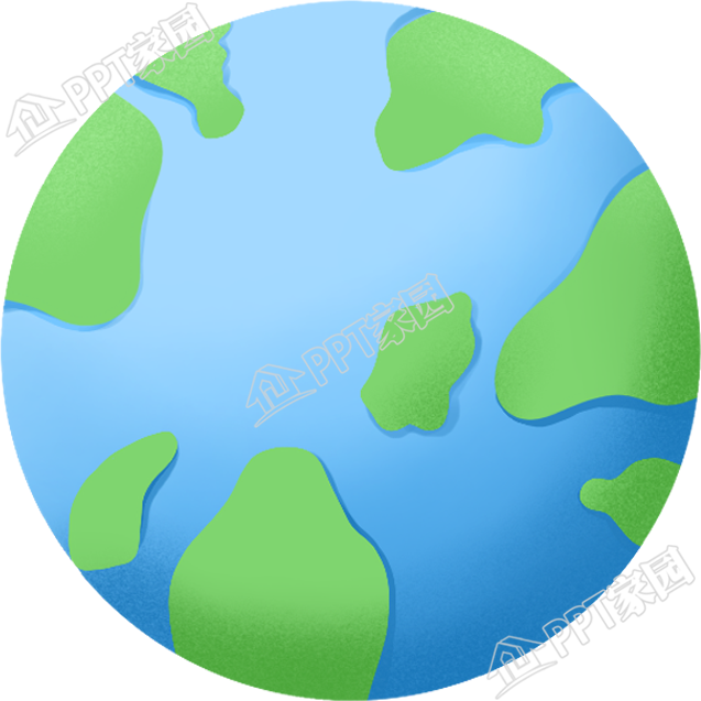 小清新绿色地球图片免扣素材