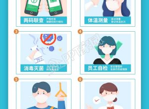 简约商家防疫小知识温馨提示体图片手机海报下载推荐