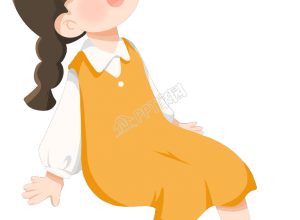 穿背带裤的可爱小女孩人物素材下载推荐