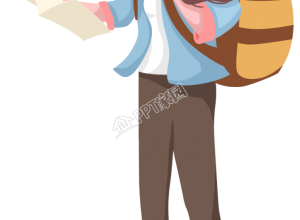 背登山包去旅行的女孩人物图片素材下载推荐