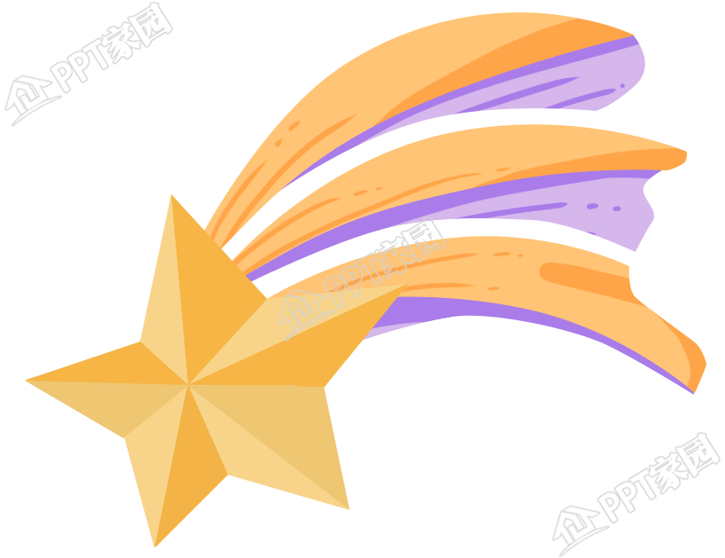 手绘坠落的星星图片素材