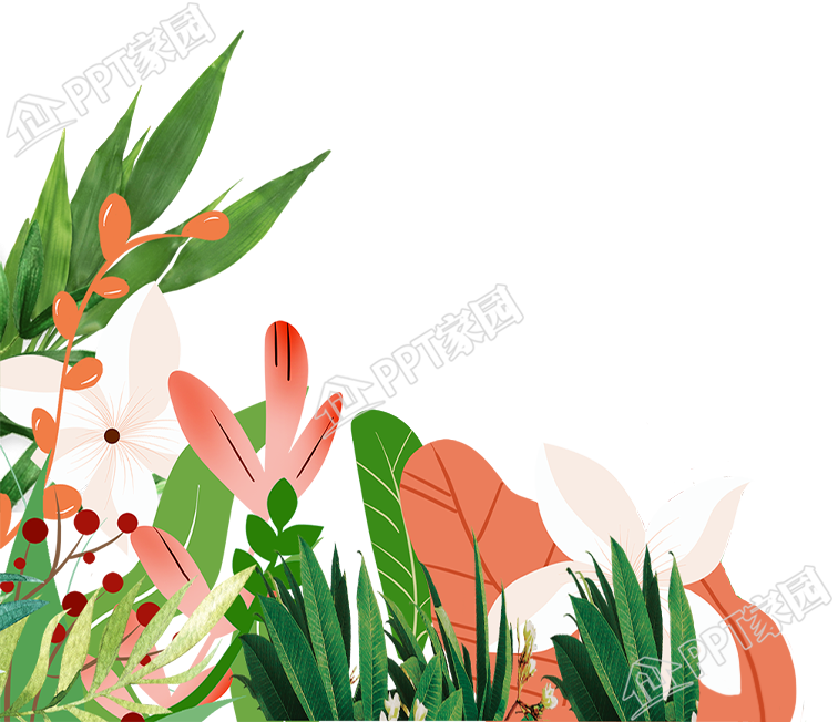 手绘花丛花卉图片素材