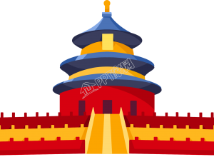 手绘党政天坛图片素材下载推荐