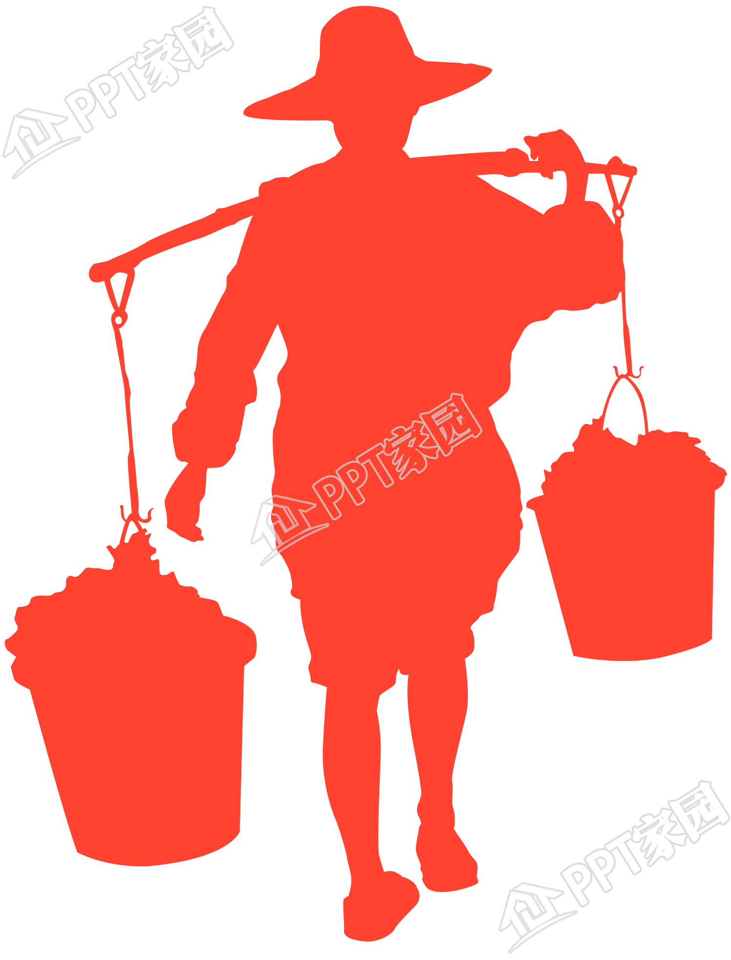 劳动节人物剪影图片素材