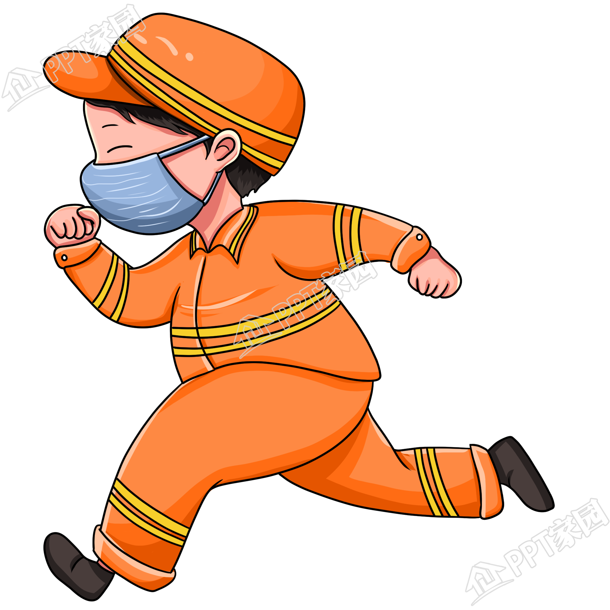 手绘劳动的环卫工人物图片素材