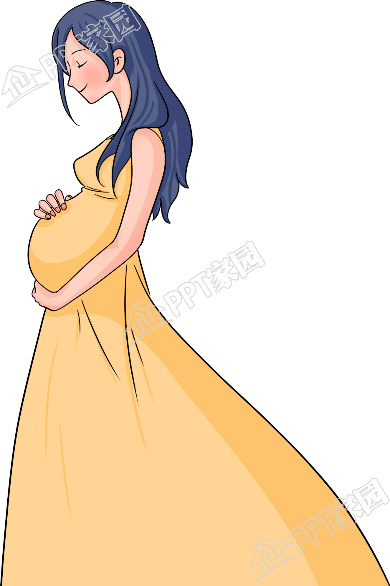 孕妇妈妈人物图片素材