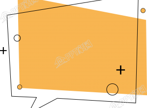 手绘极简风不规则四边形标签图案素材下载推荐