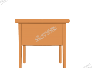 棕色简约手绘课桌教室书桌元素木桌免扣png素材下载推荐