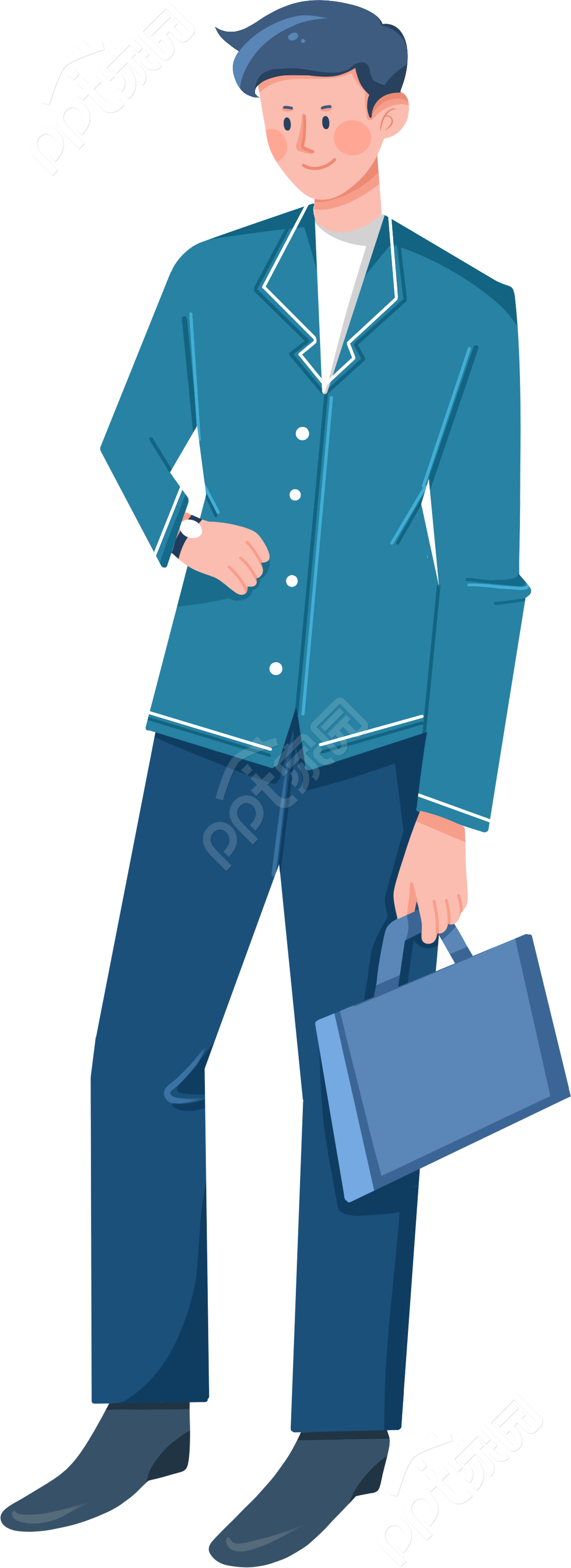 职场上班商务工作男士业务员图片素材