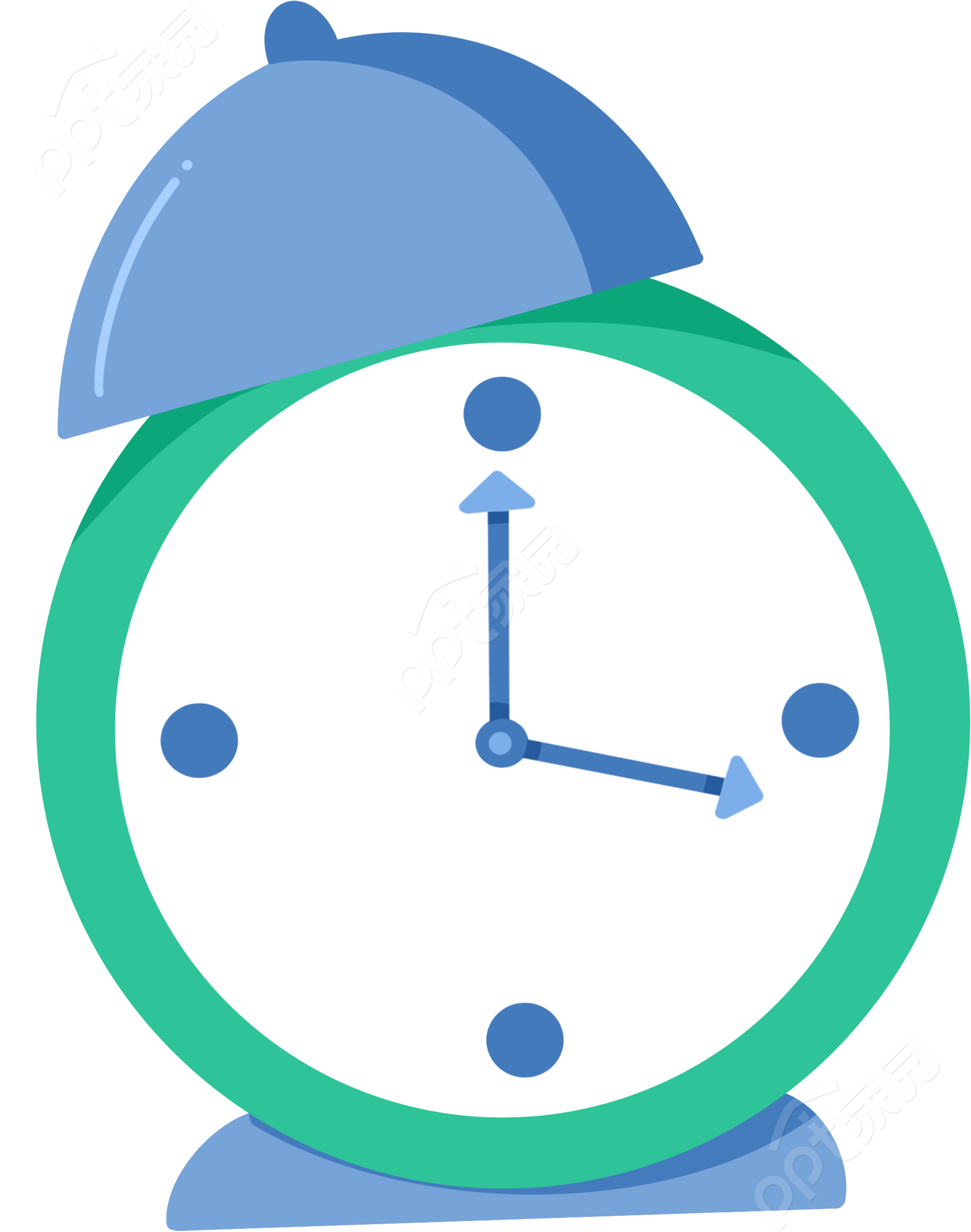 卡通手绘闹钟定时矢量图片素材