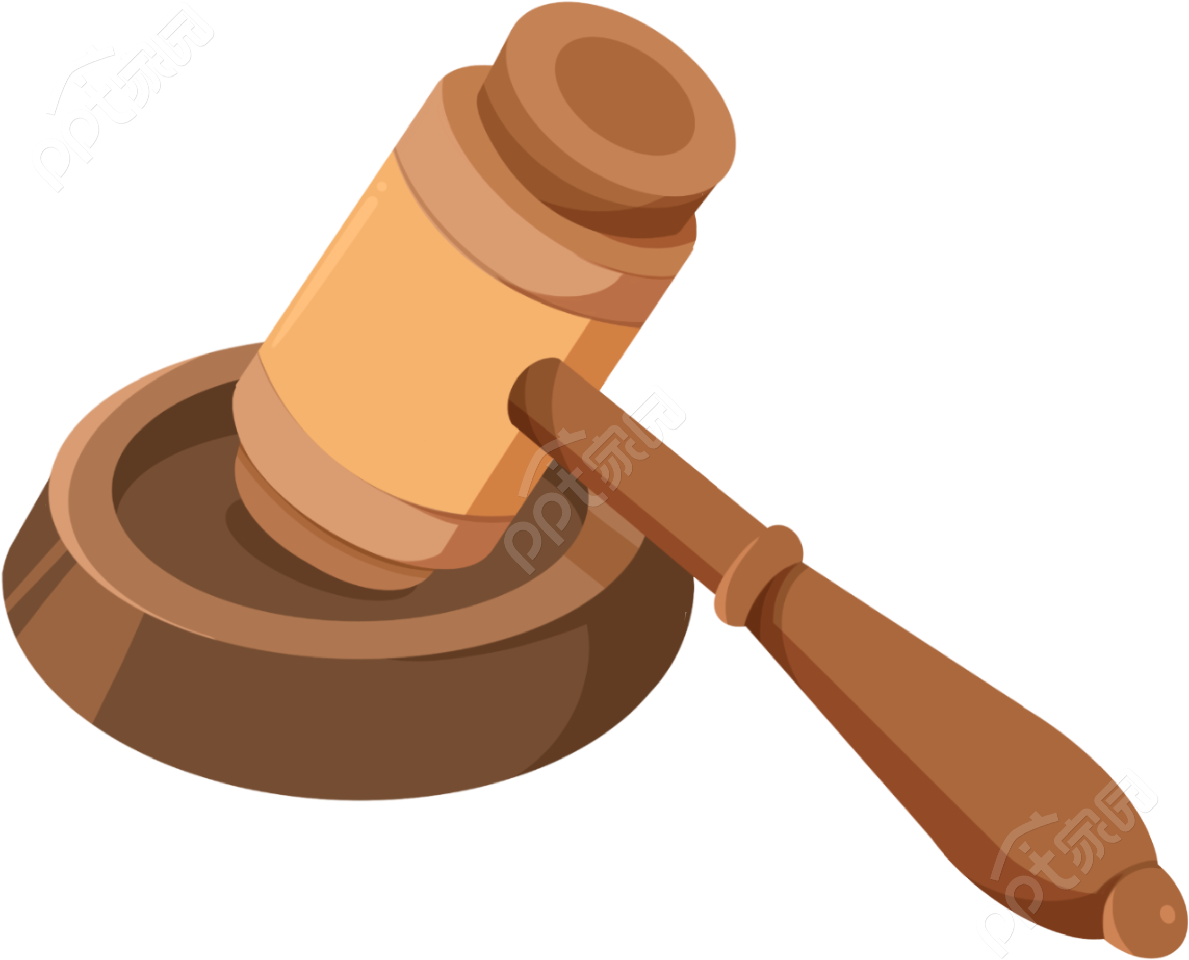 卡通手绘司法机关执法公正宣判法槌矢量图片素材
