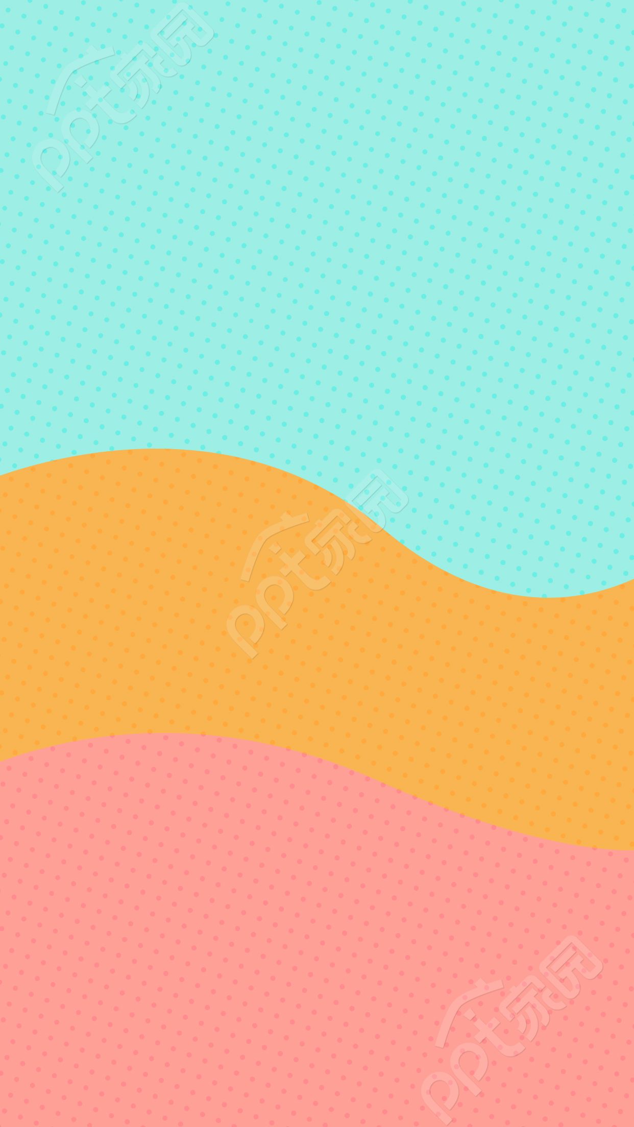 简约简洁三色波浪拼接通用图片背景素材