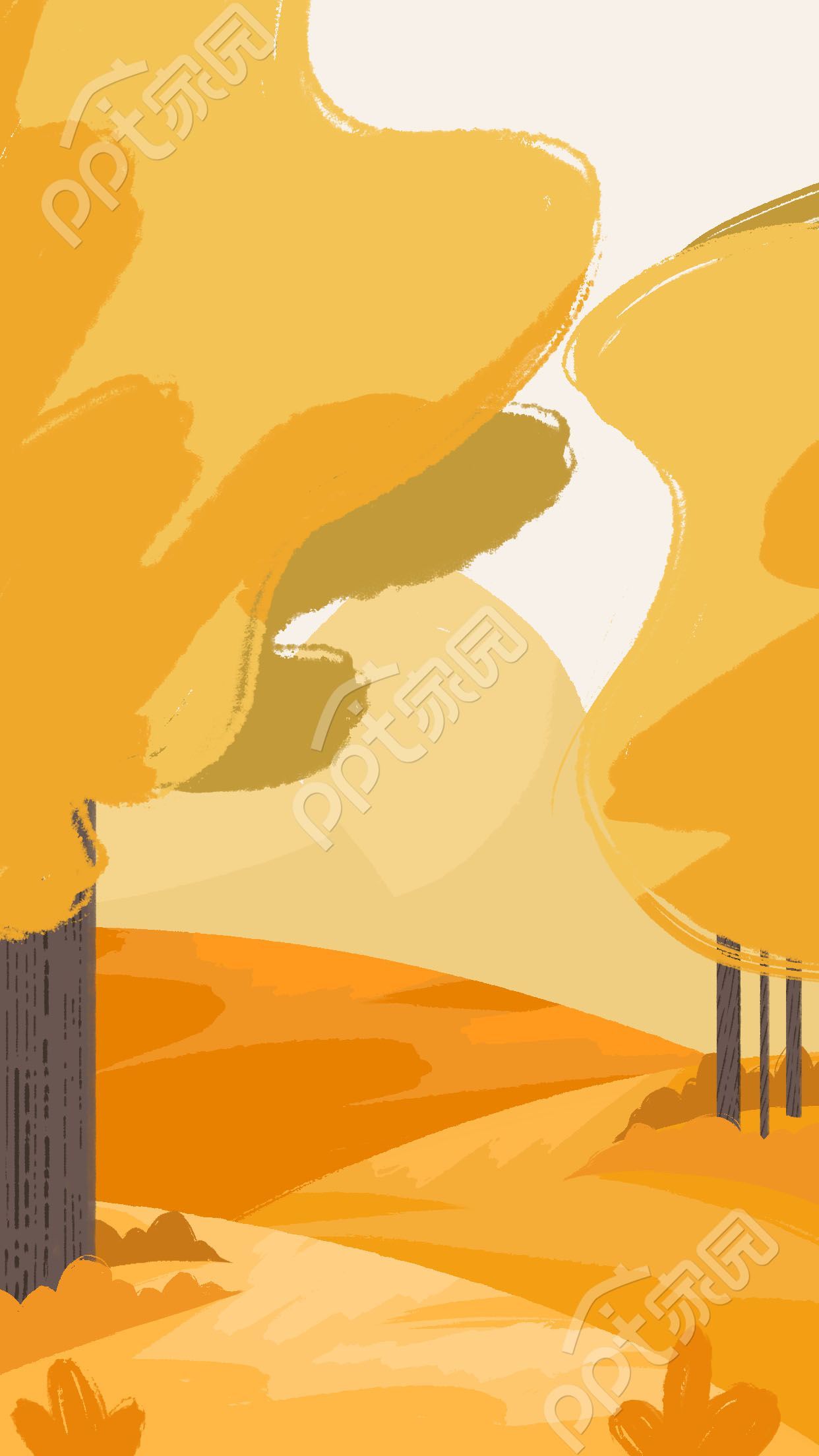 秋天卡通设计背景