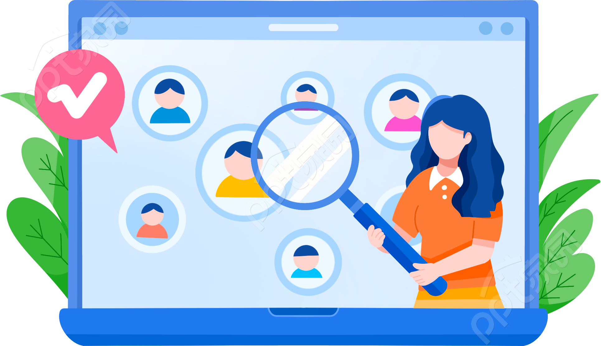 网络招聘人物图片