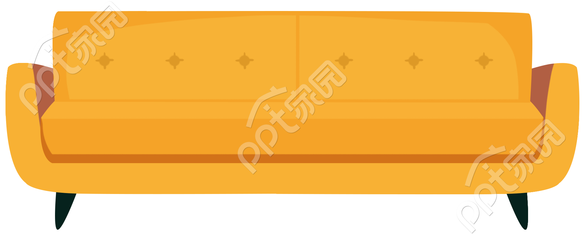 黄色沙发图片