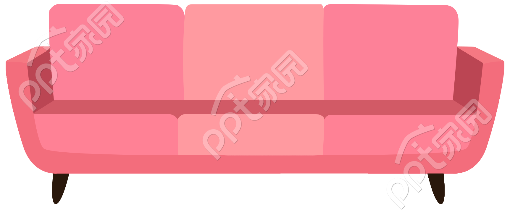 粉色沙发图片