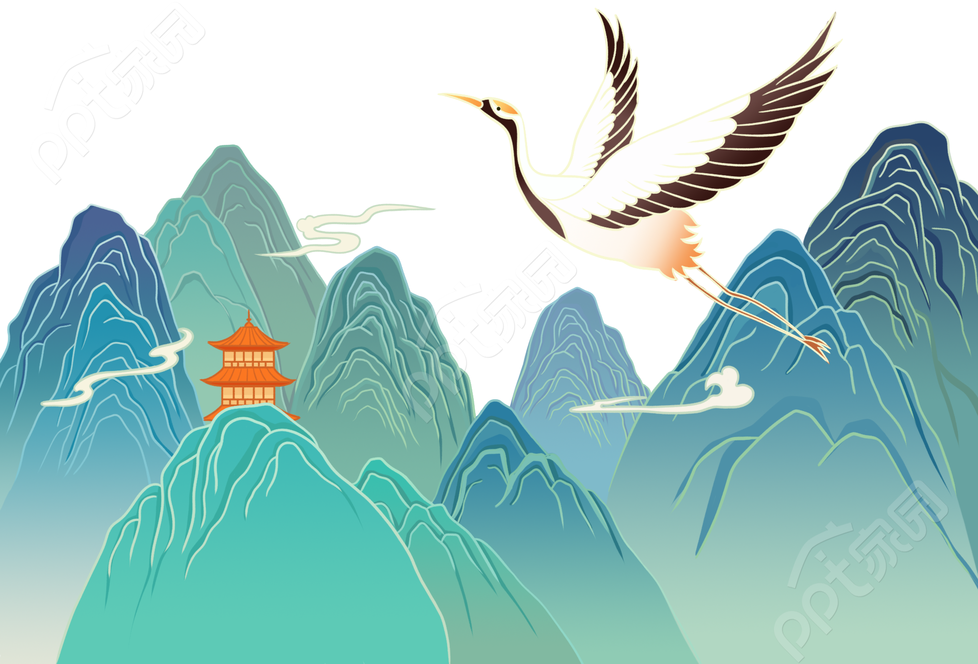 白鹤山图片