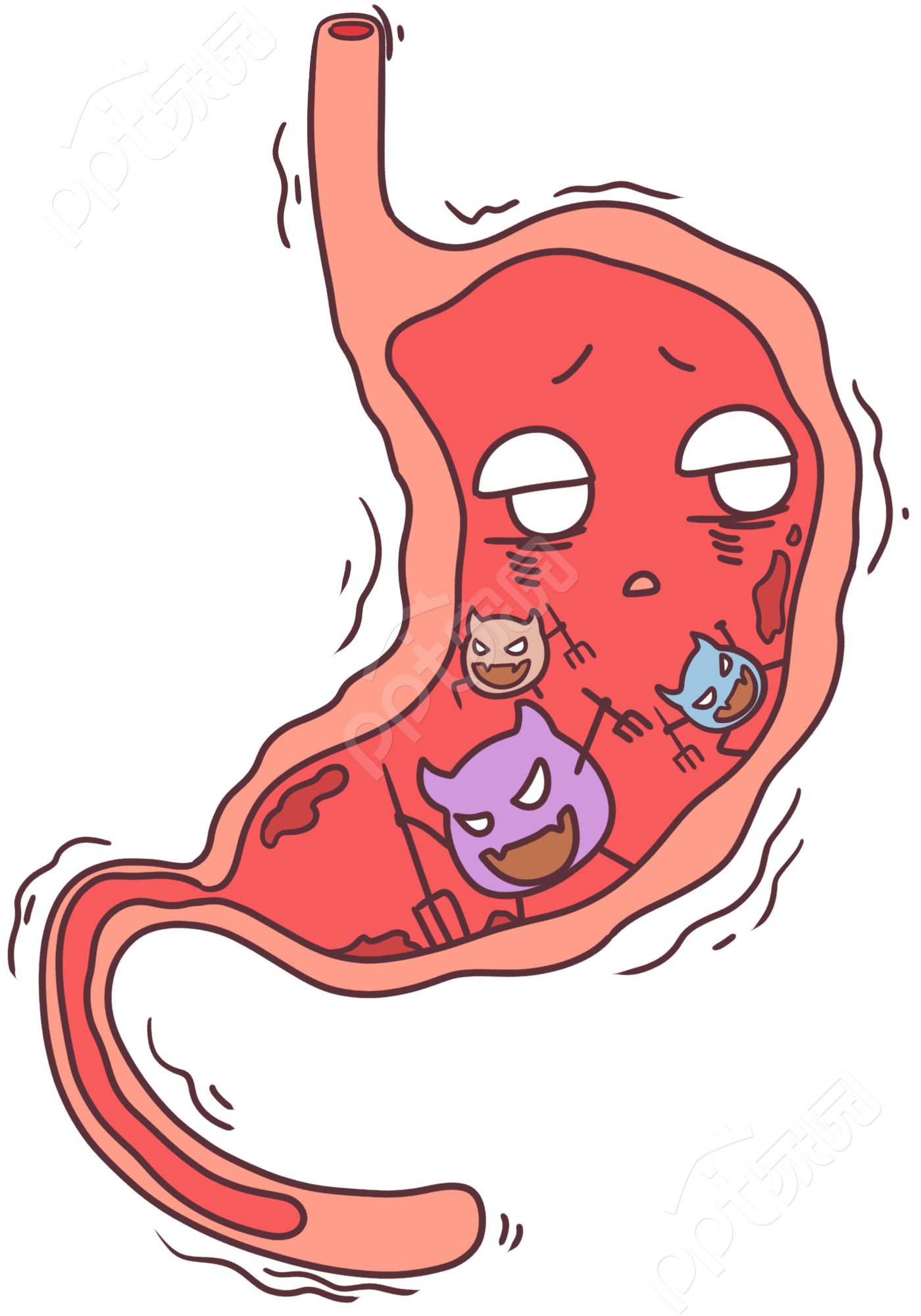 胃健康图标模板素材