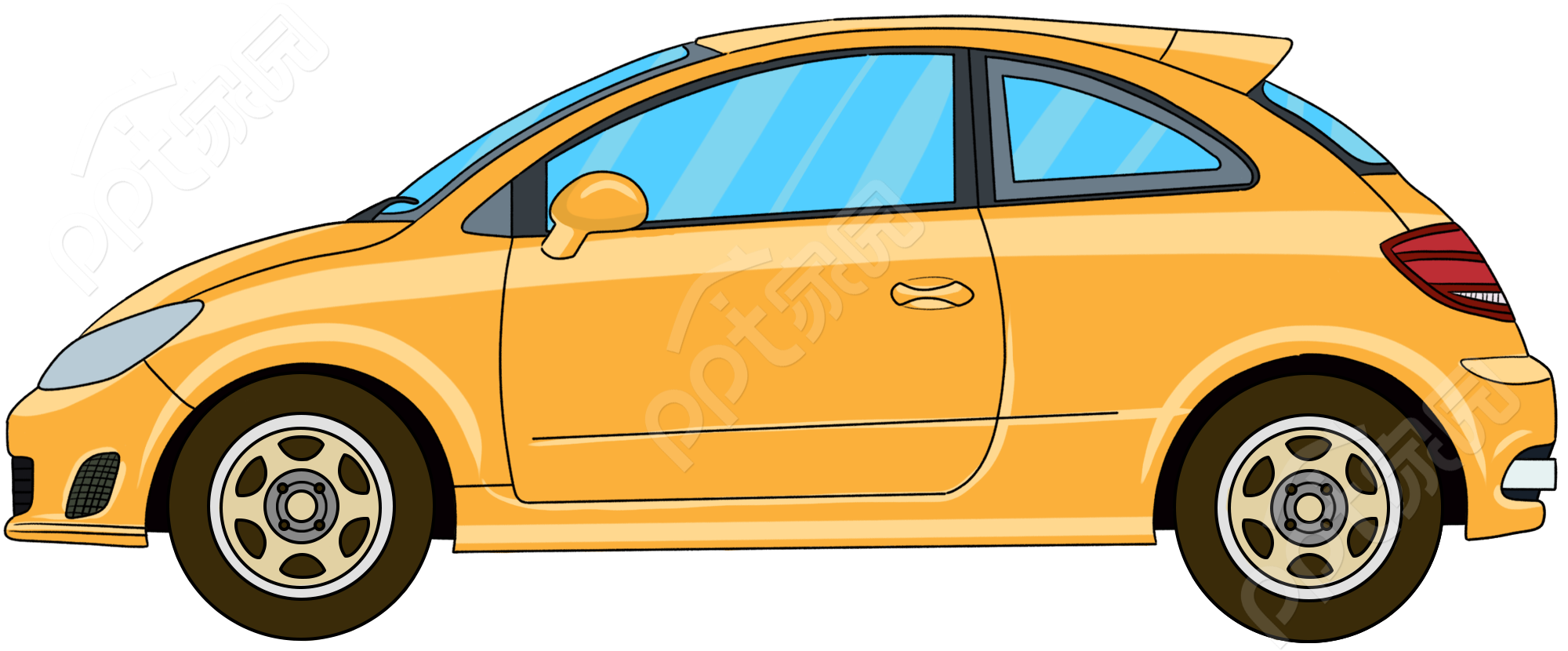 小汽车交通素材图标