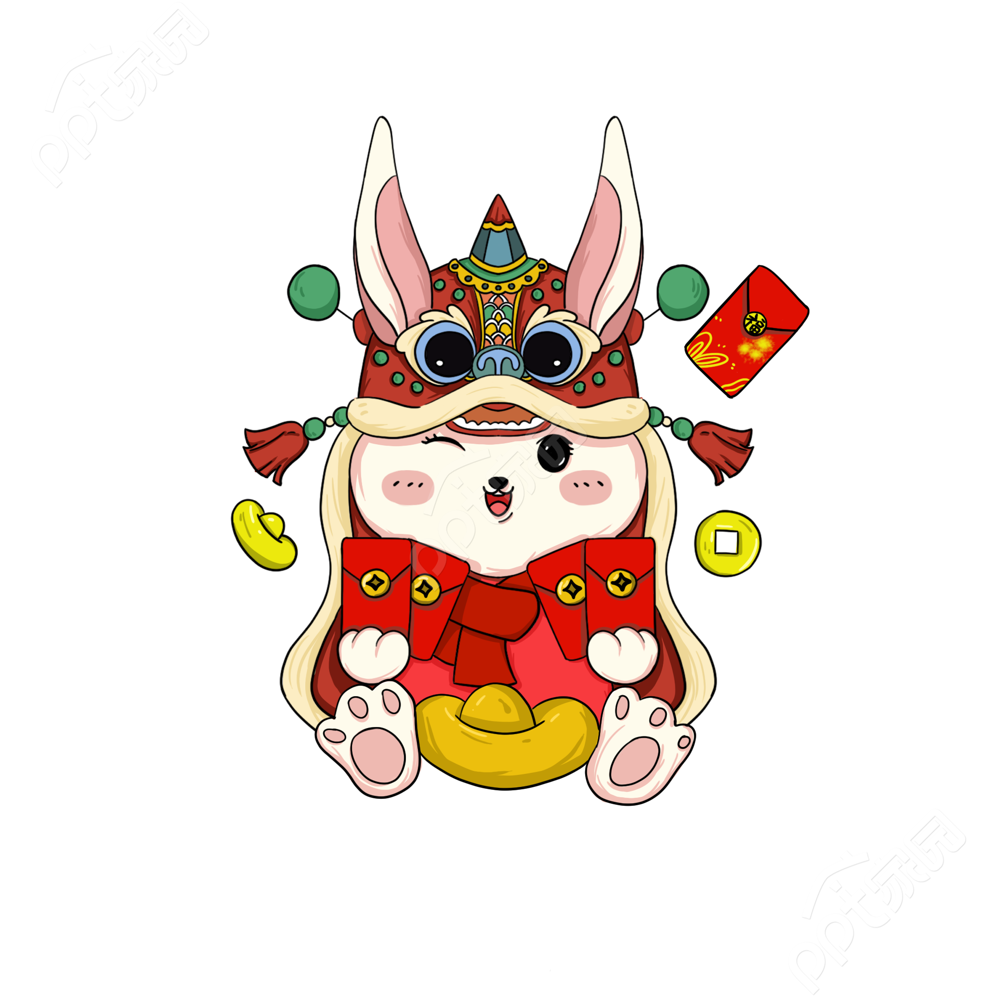 兔年形象卡通图片