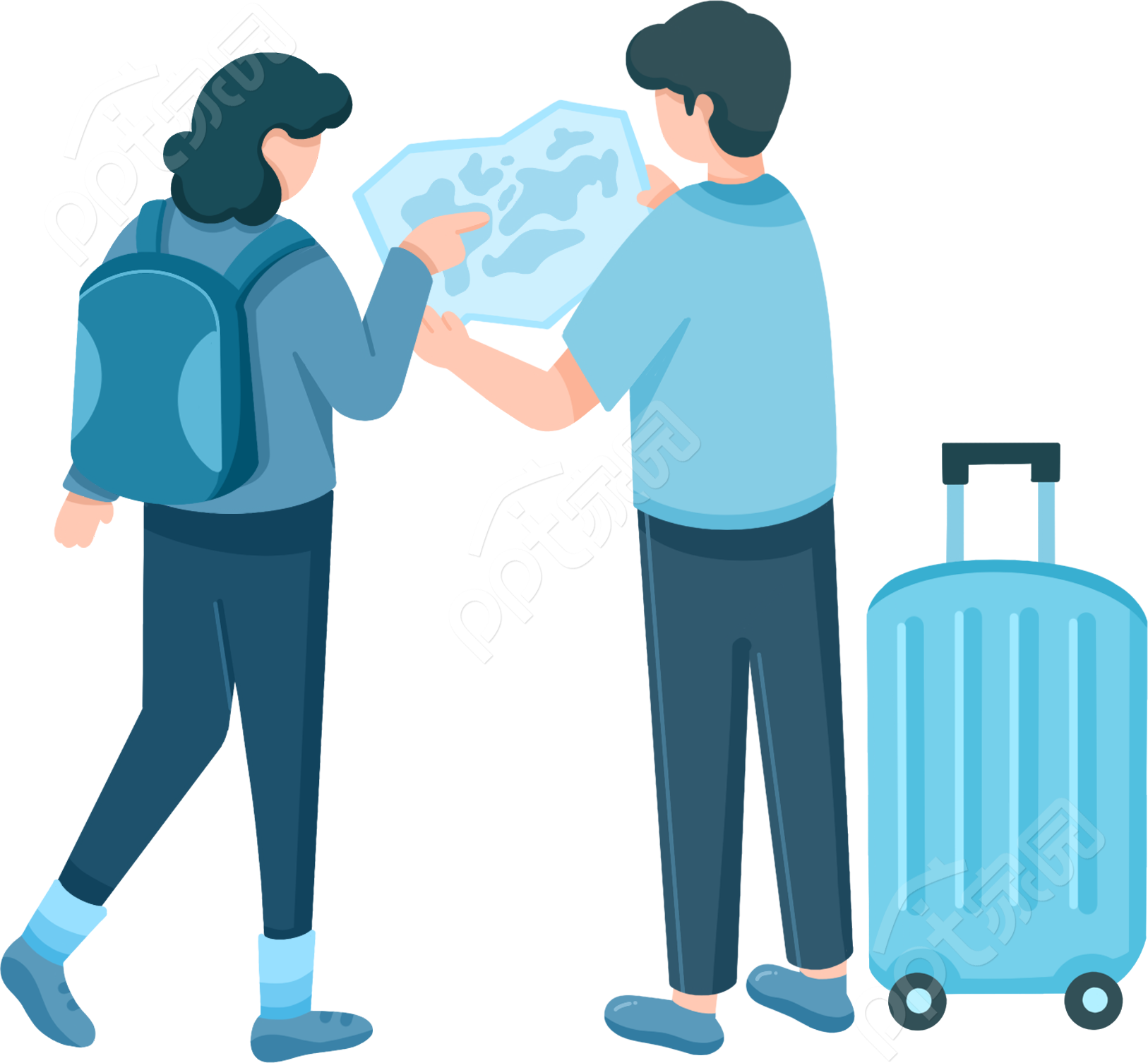 两人旅游出行图片