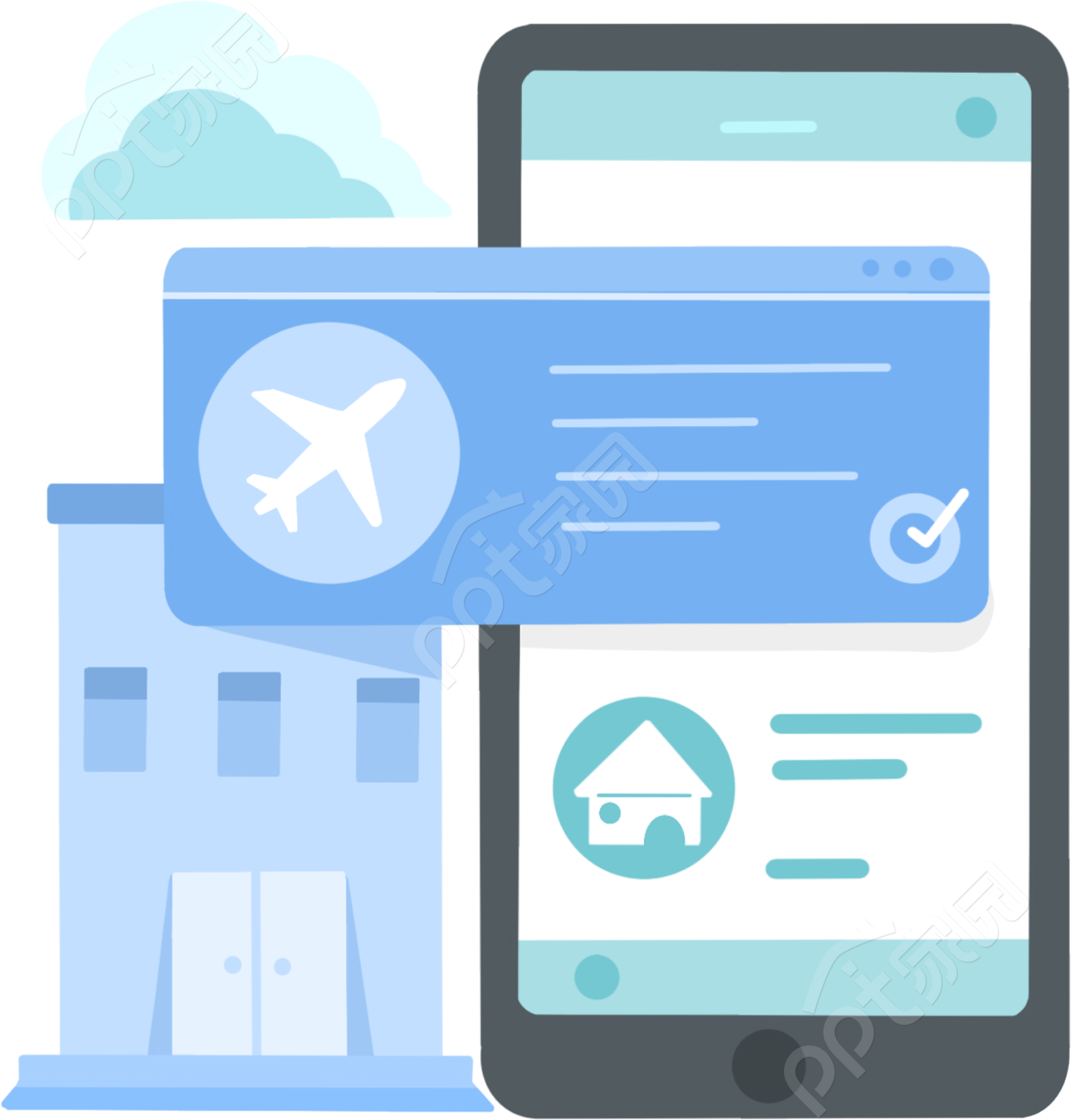 手机预定航班出行图片