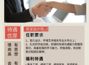 报纸风的招聘手机海报下载推荐
