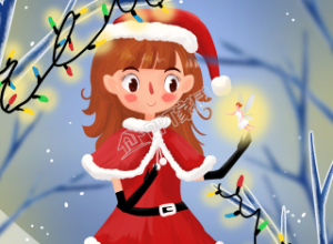 可爱的手绘圣诞节祝福手机海报下载推荐