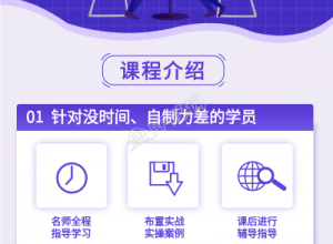 PPT技能提升训练营课程介绍长图海报下载推荐