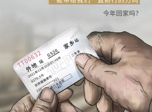 春节回家过年春运火车票新年海报下载推荐