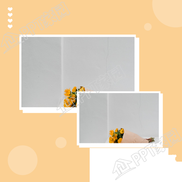 爱心圆球错位重叠美化图片双图正方形拼图