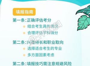 蓝色简约高考志愿填报手机海报下载推荐